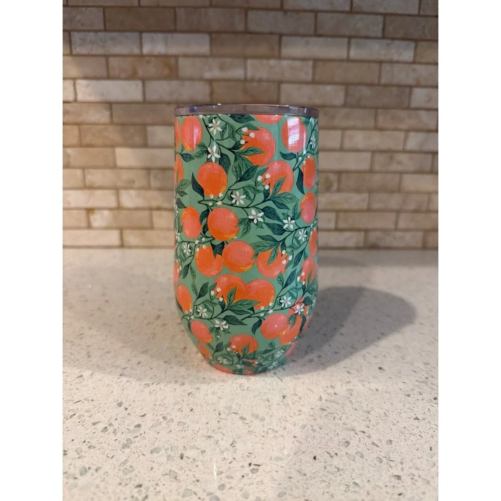 SeaWorld Orlando Florida Citrus Orange Grove Insulated Stainless Steel Tumbler